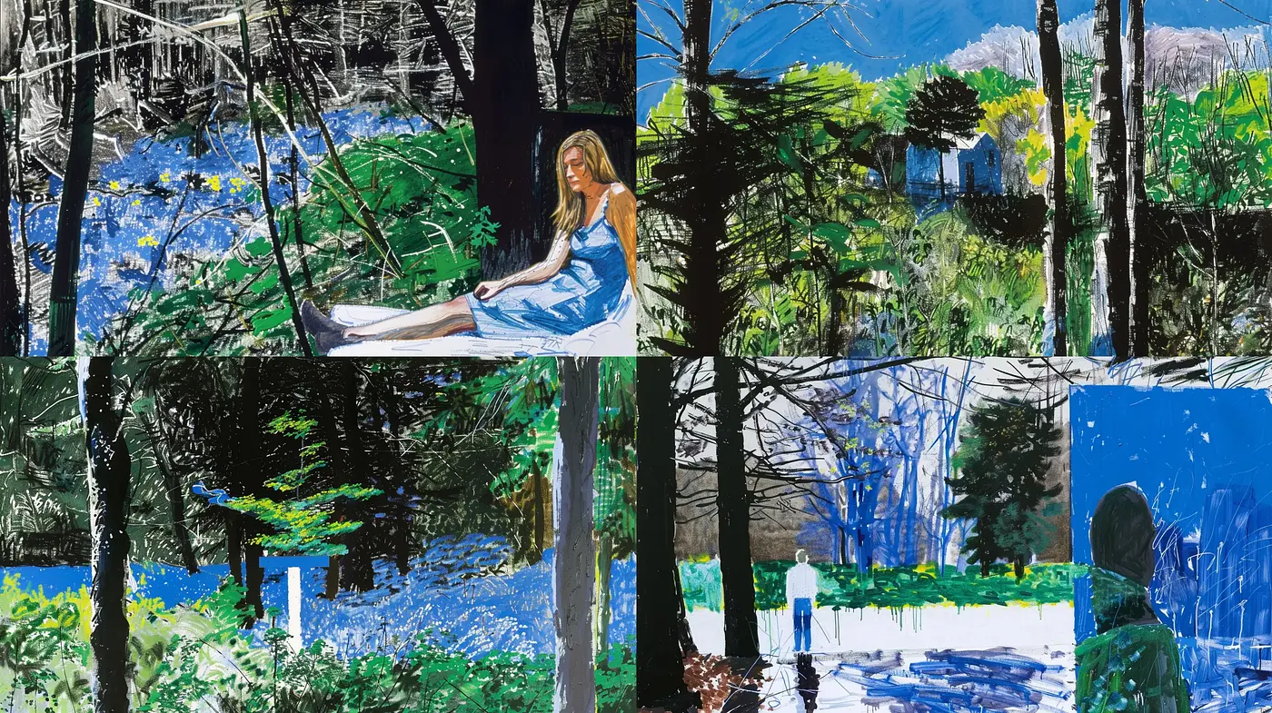 Vivid Expressionist Arboreal Vistas - Midjourney sref style