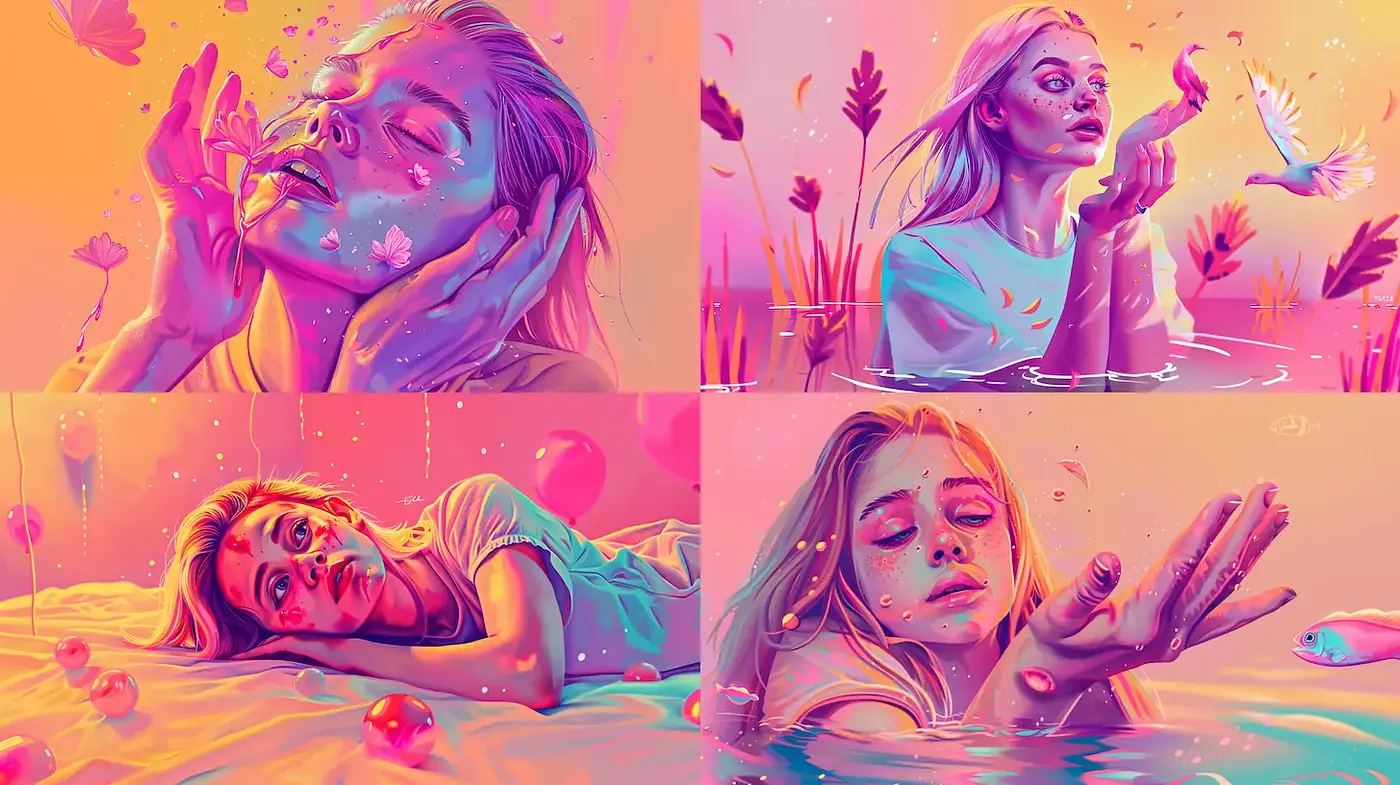 Dreamy and Ethereal Illustrations with a Surrealistic Touch - Midjourney sref style