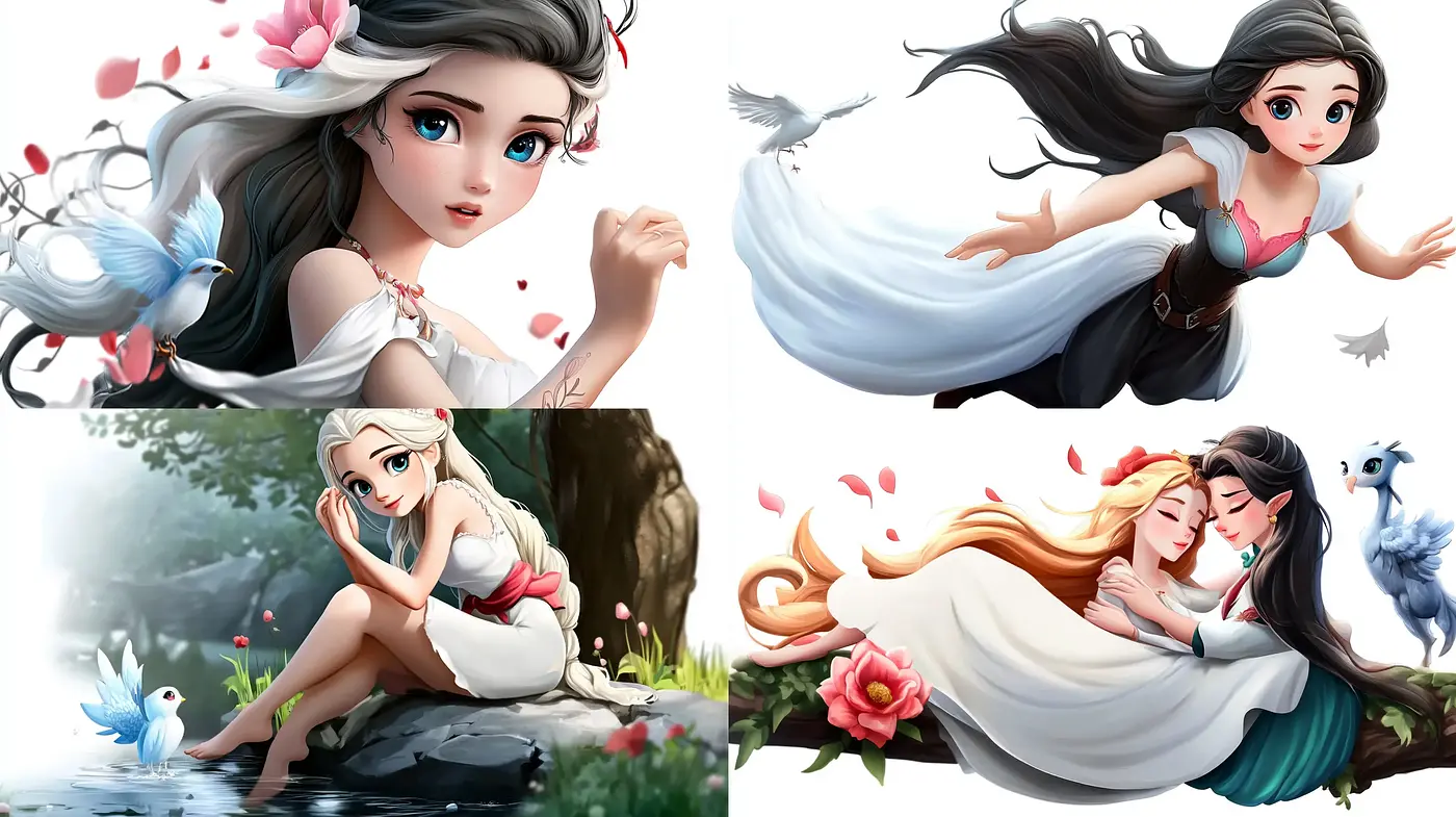 Enchanting Fairytale Resonance with Serene Pastel Harmony - Midjourney sref style