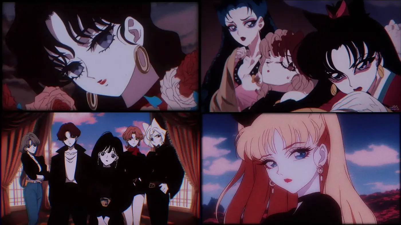 Stylized anime aesthetics with dramatic contrasts and unique character designs - Midjourney sref style