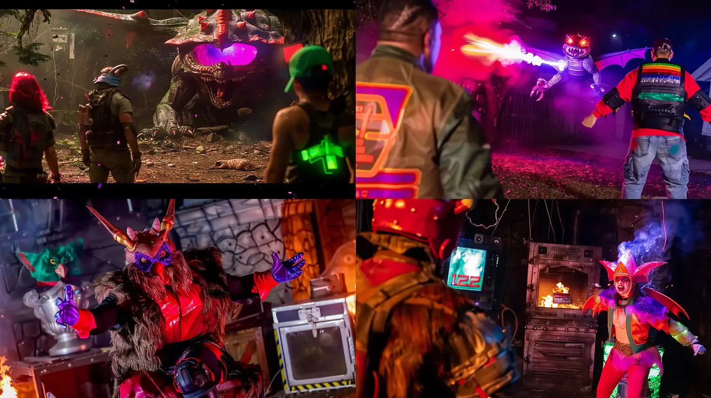 Neon-Noir Aesthetic with a Cyberpunk Edge - Midjourney sref style