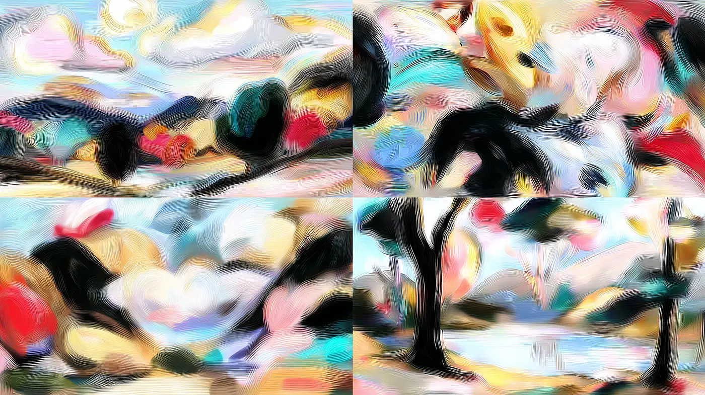 Vibrant Expressionism with Playful Brushwork - Midjourney sref style