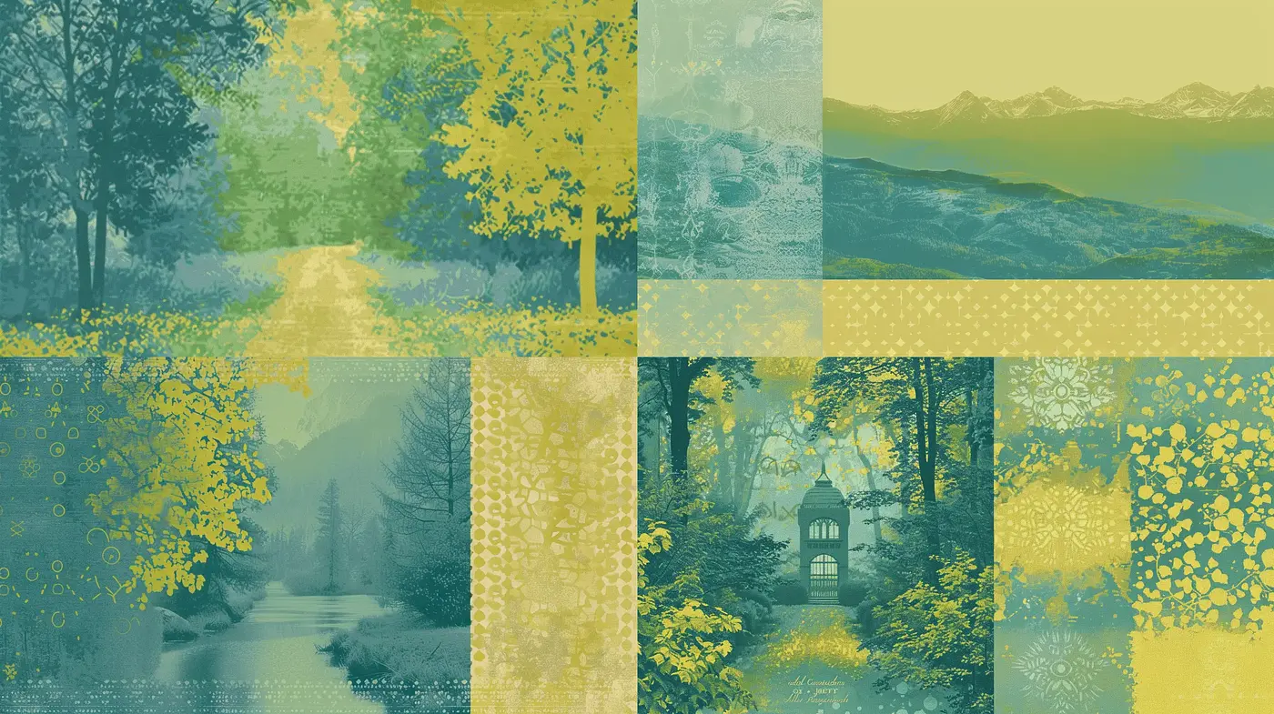 Ethereal Nature in Muted Monochrome Hues - Midjourney sref style