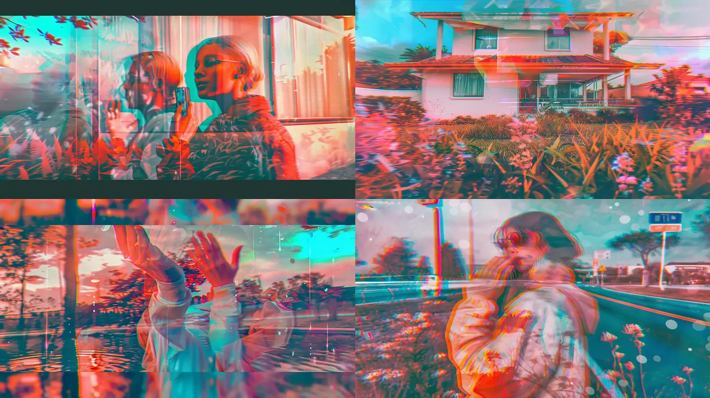 Chromatic Aberration and Dreamlike Nostalgia - Midjourney sref style