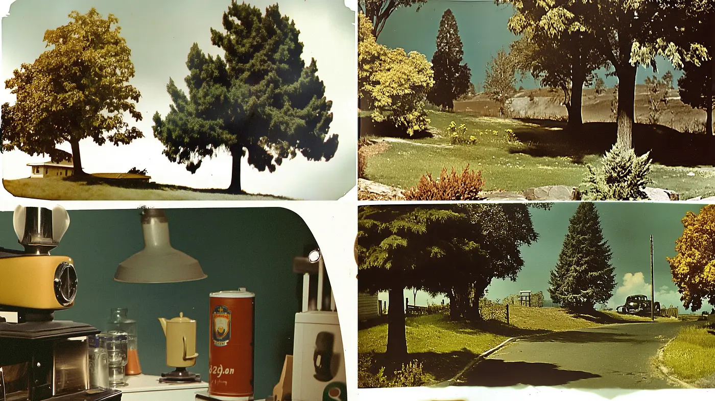 Sepia-Toned Pastoral and Domestic Vignettes with Textural Consistency - Midjourney sref style