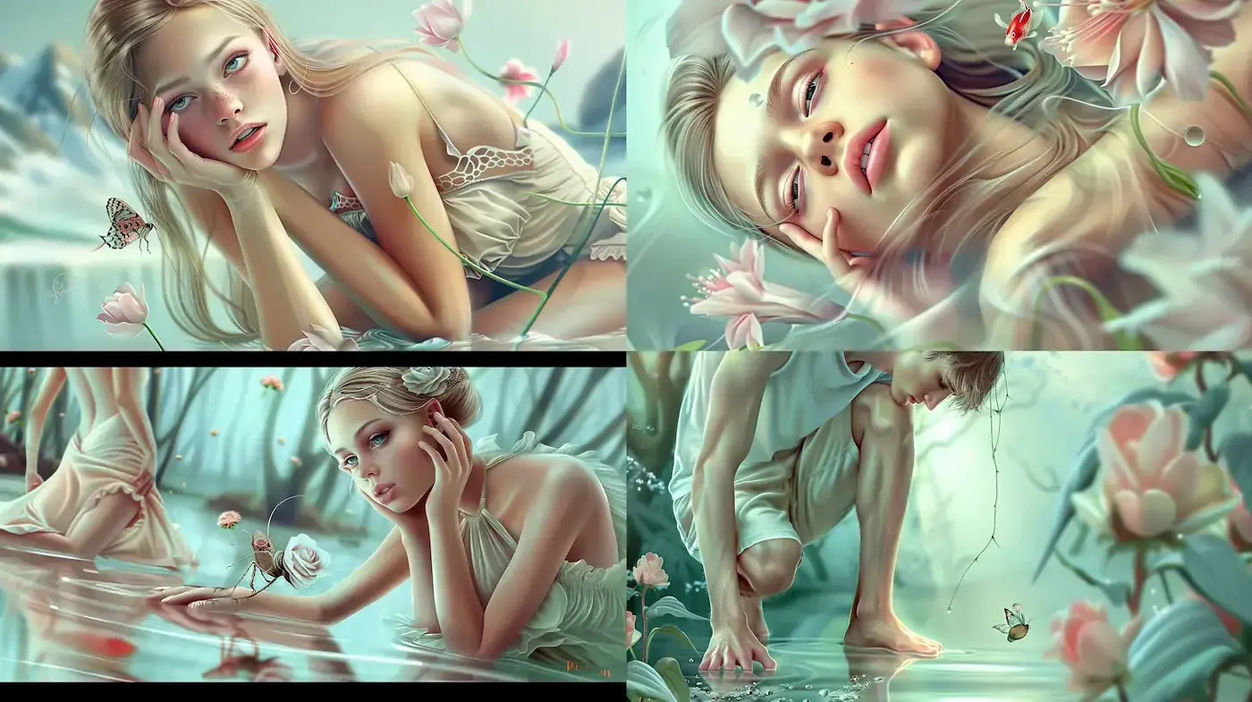 Ethereal and Dreamy Aesthetic with Organic Elements - Midjourney sref style