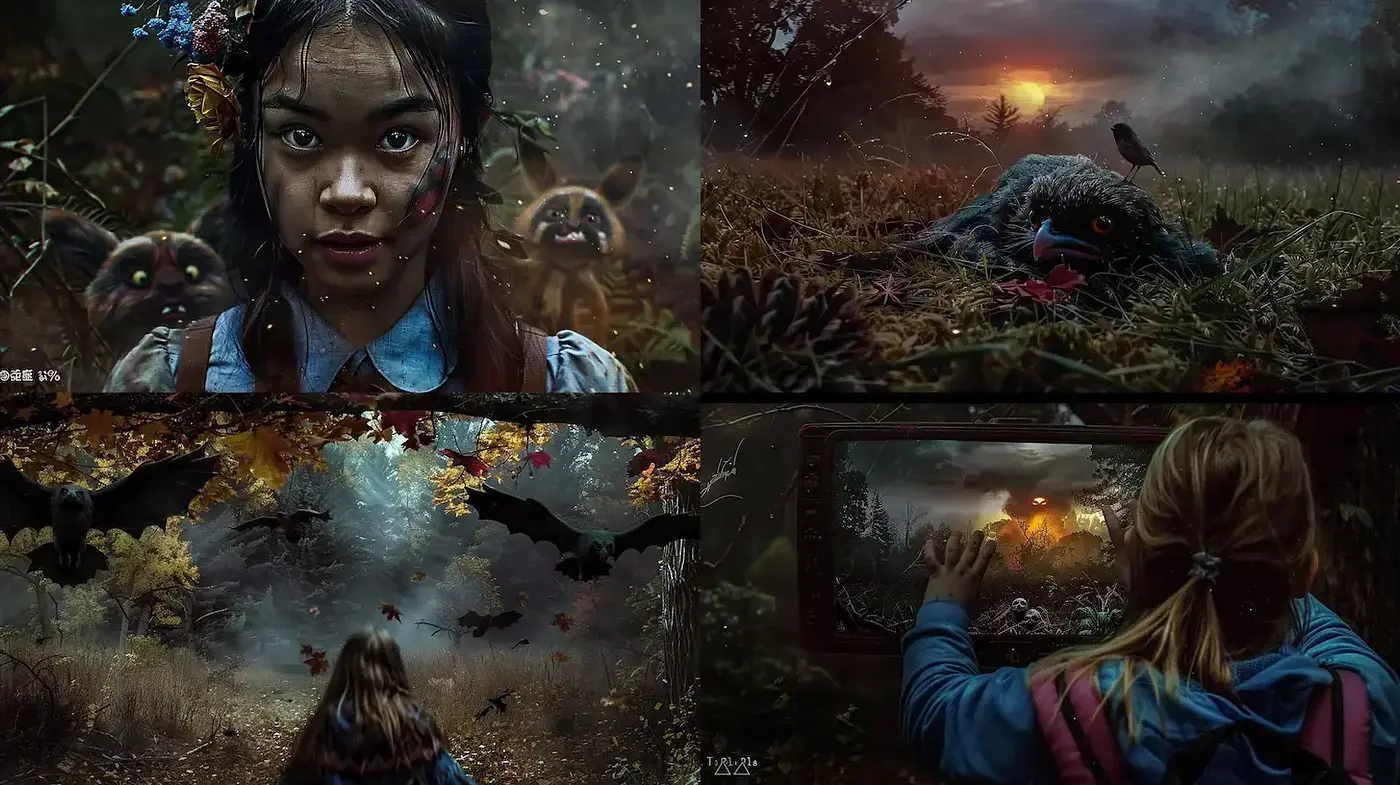 Ethereal and Mysterious Woodland Aesthetics in Digital Art - Midjourney sref style