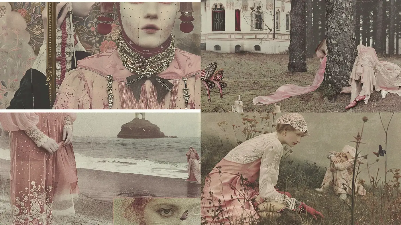 Ethereal Sepia Dreamscape: A Consistent Vintage Reverie - Midjourney sref style