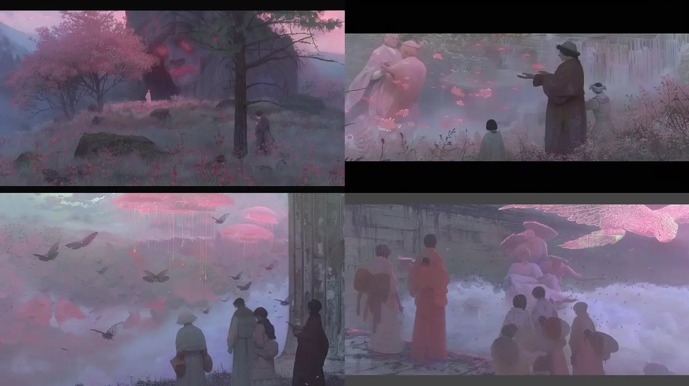 Ethereal Twilight Hues in Dreamlike Landscapes - Midjourney sref style