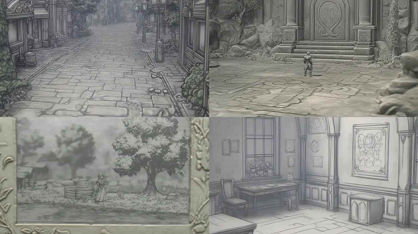 Monochromatic Elegance: A Homage to Classical Engraving Techniques - Midjourney sref style