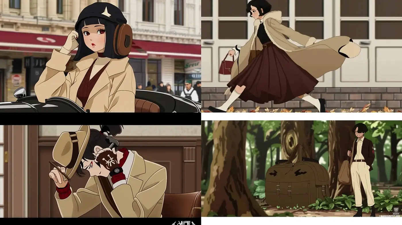 Cinematic Elegance in Animated Sepia Tones - Midjourney sref style