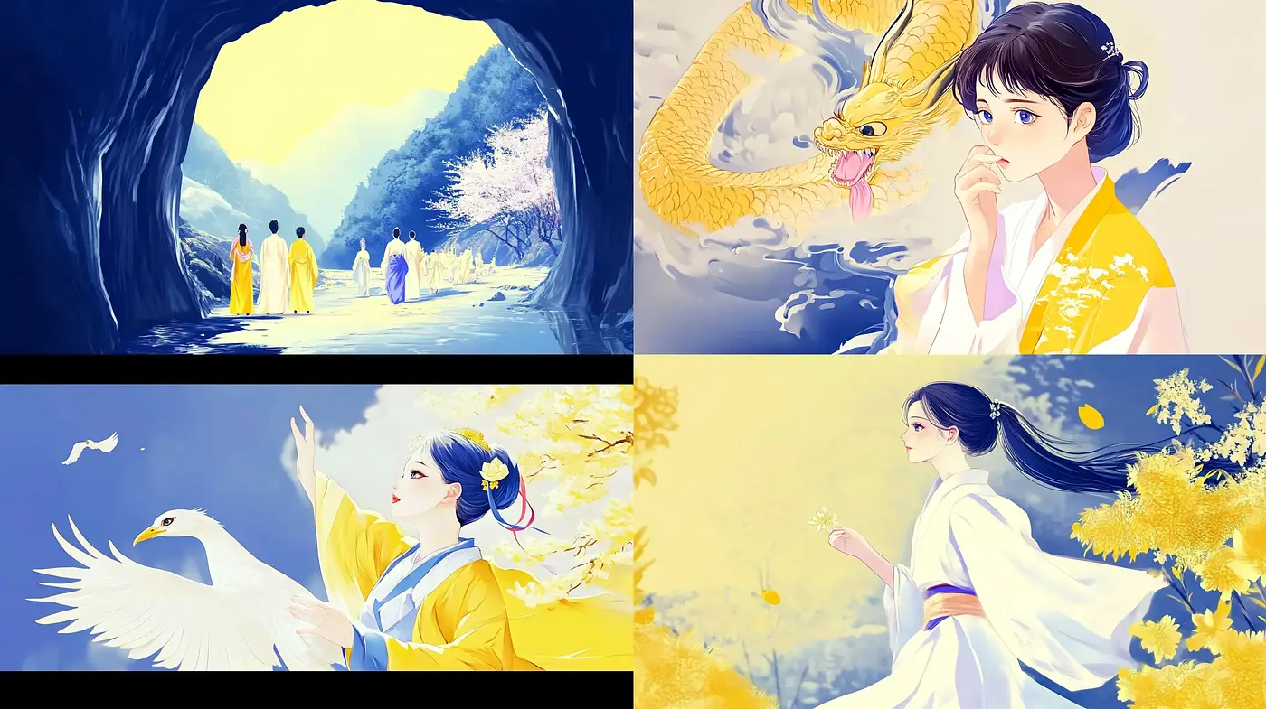 Ethereal Elegance in Eastern Artistry: A Harmonious Blend of Traditional Asian Aesthetics - Midjourney sref style