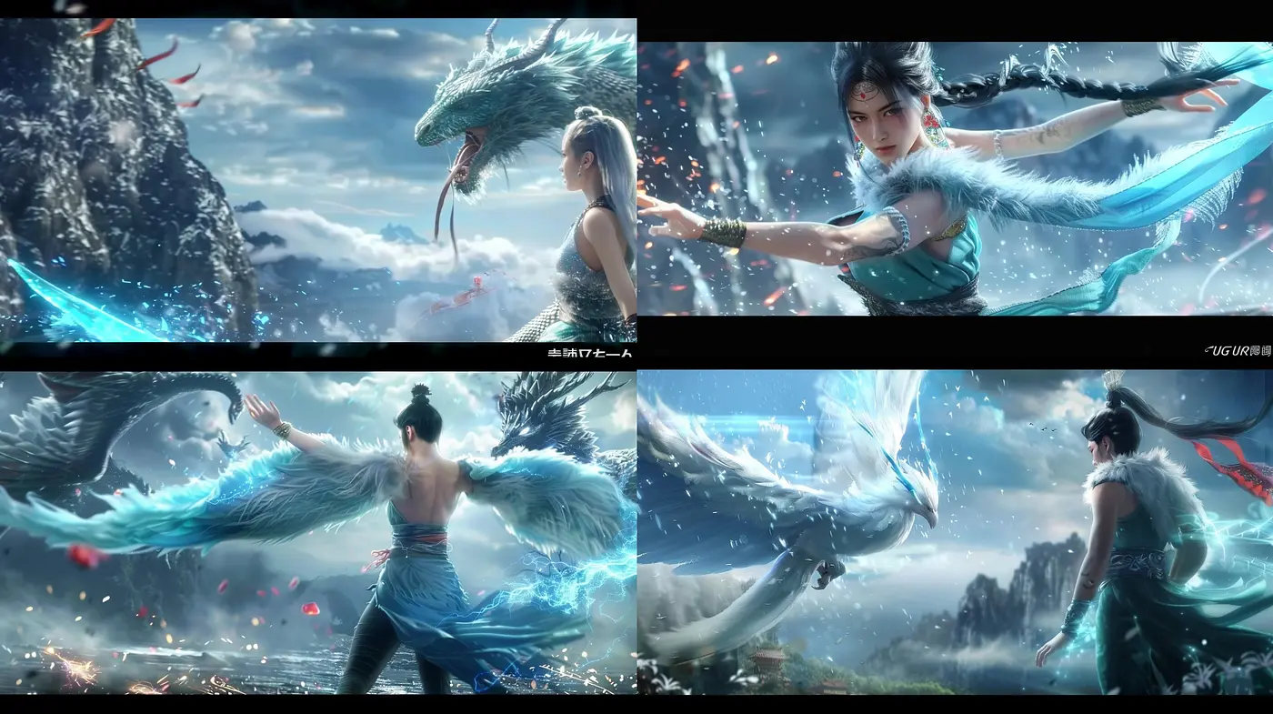 Ethereal Mythos: A Fusion of Eastern Fantasy with Luminous, Dreamlike Hues - Midjourney sref style
