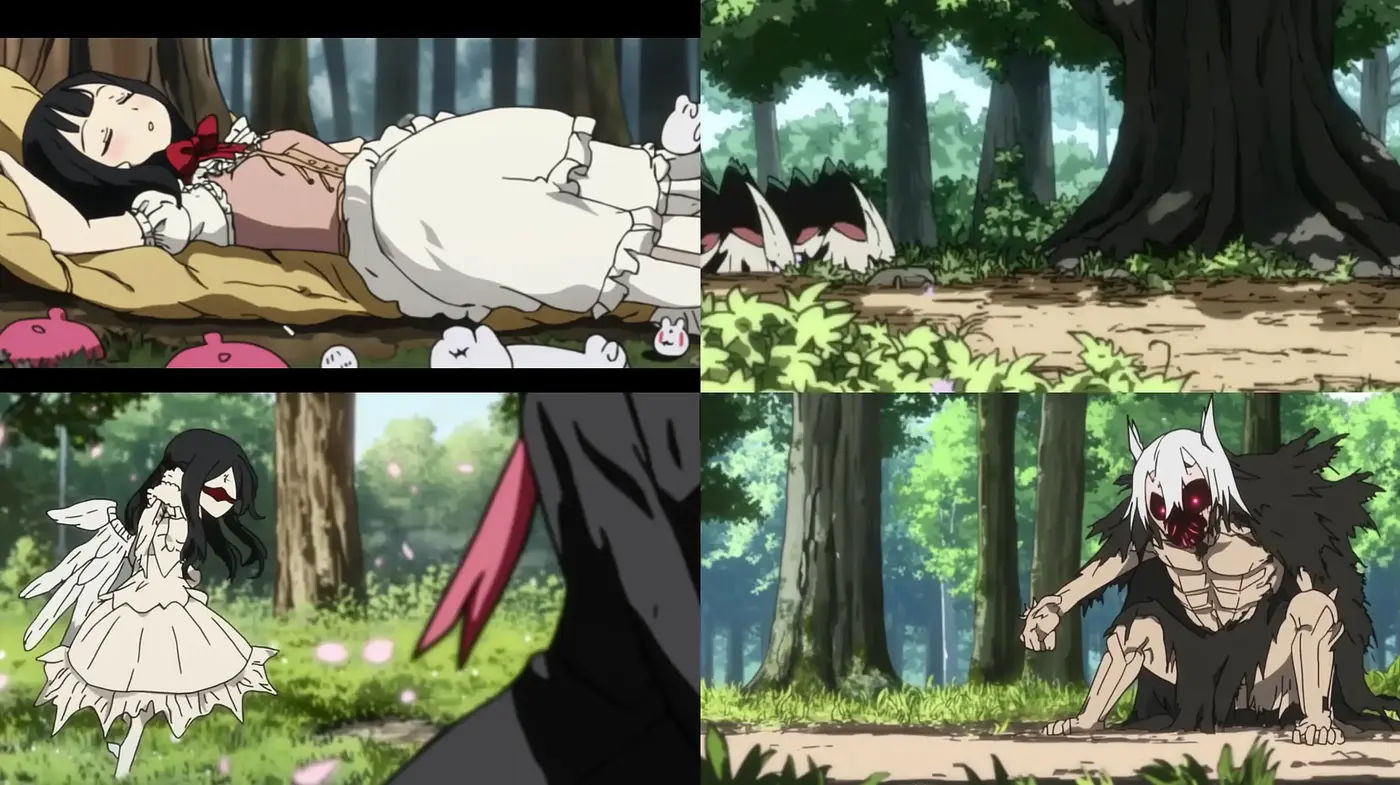 Enchanted Forest Anime Style with Surreal Overtones - Midjourney sref style