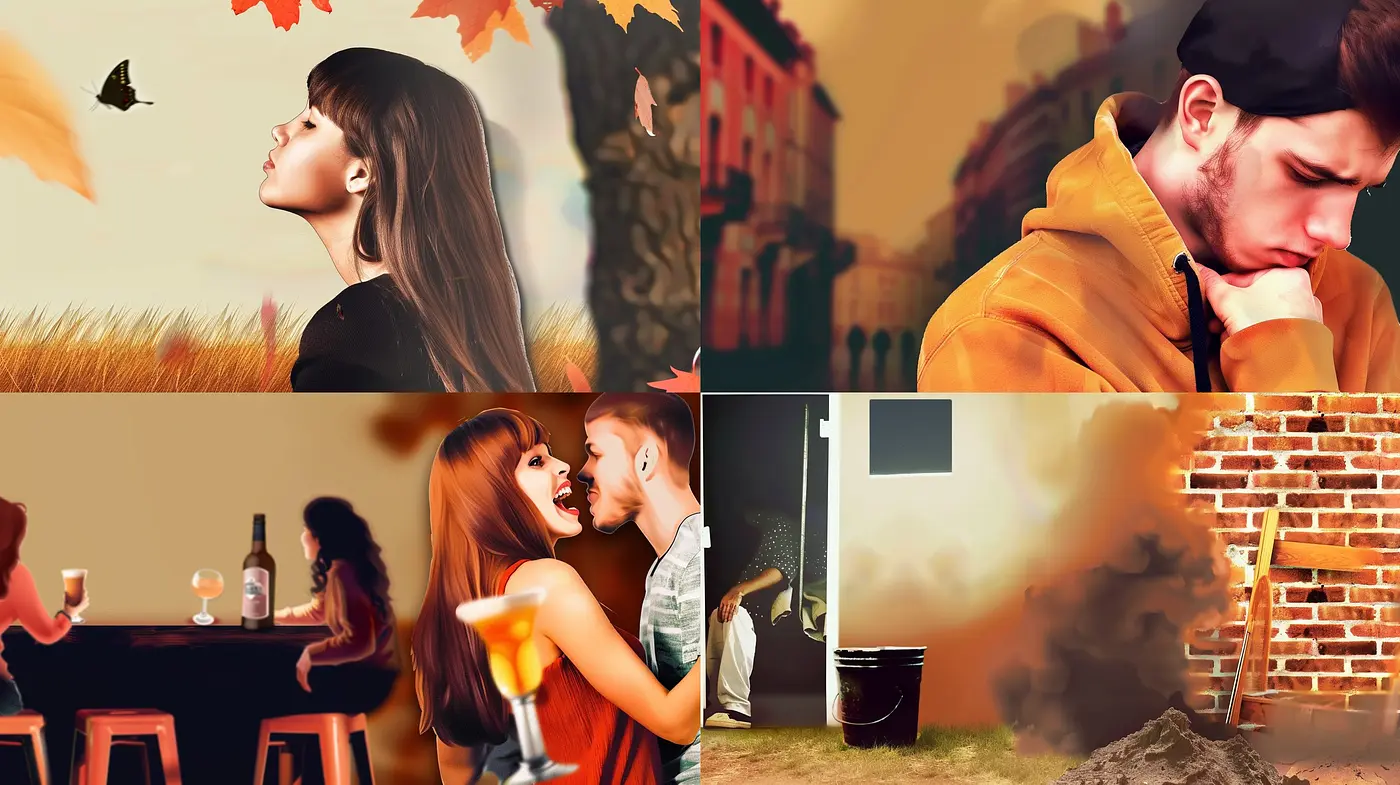Autumn Hues and Soft Textures: A Consistent Style Across Varied Scenes - Midjourney sref style