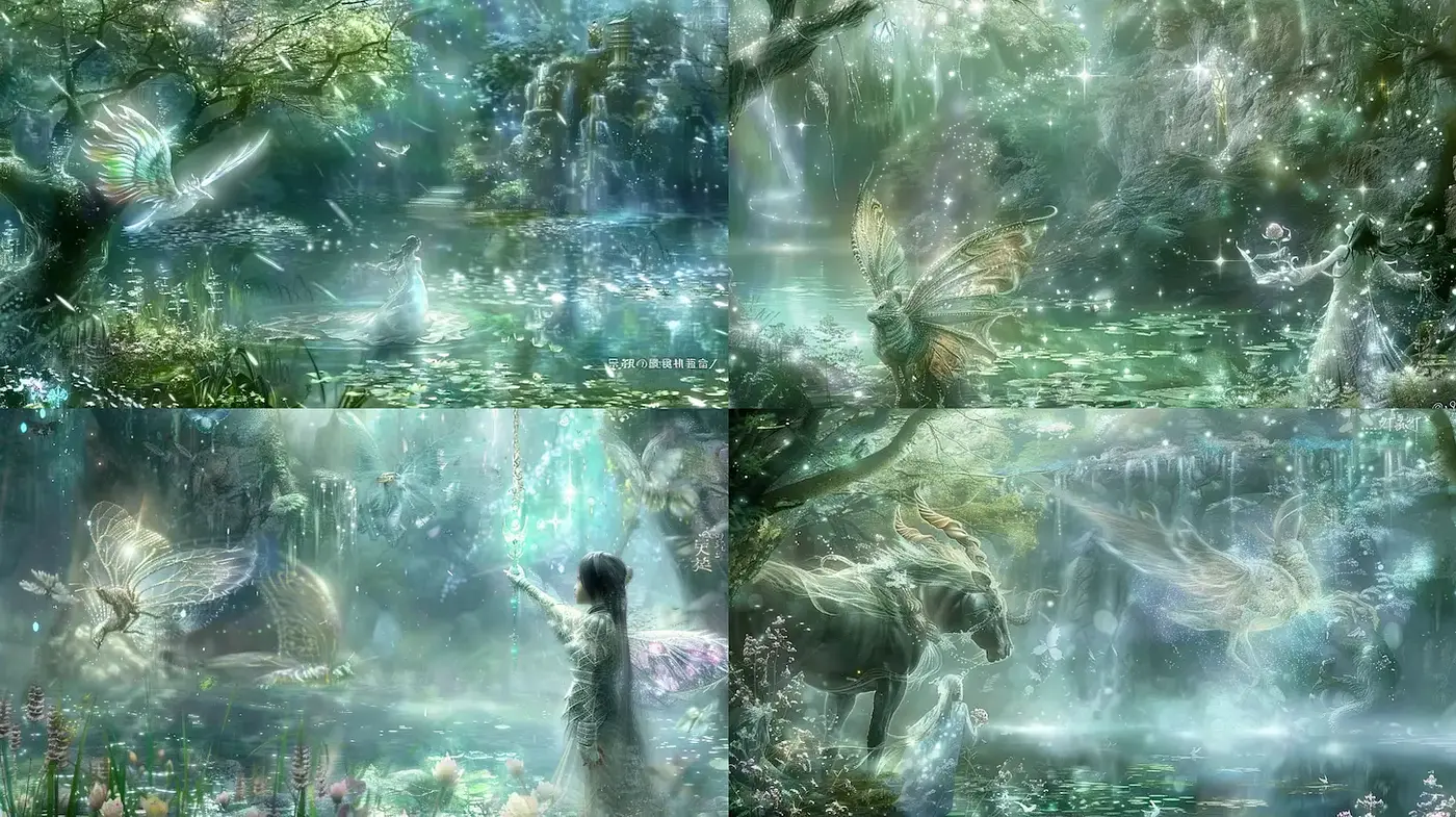 Ethereal and Enchanting Fantasy Landscape Illustrations - Midjourney sref style