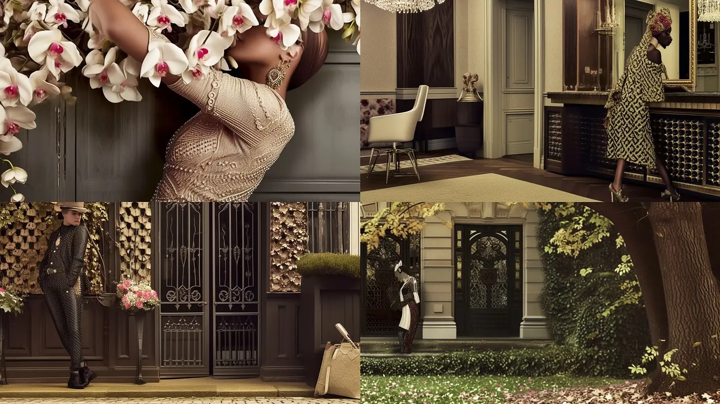 Autumn Elegance: A Fusion of Vintage Chic and Sepia-Toned Nostalgia - Midjourney sref style
