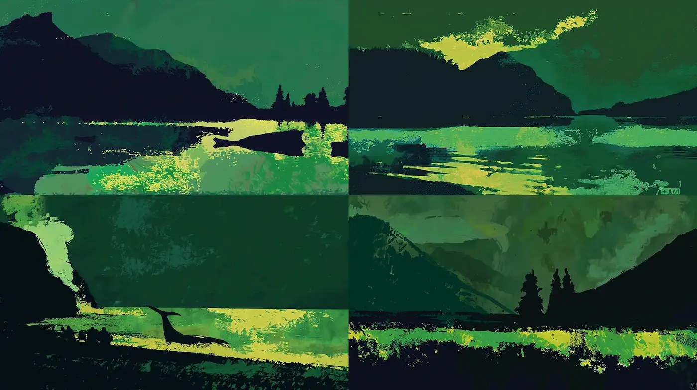 Lush and Mysterious Landscape with Ethereal Quality - Midjourney sref style