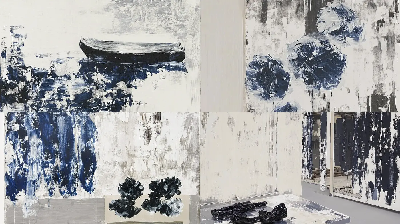 Abstract Expressionist Brushwork with Monochromatic Tones - Midjourney sref style