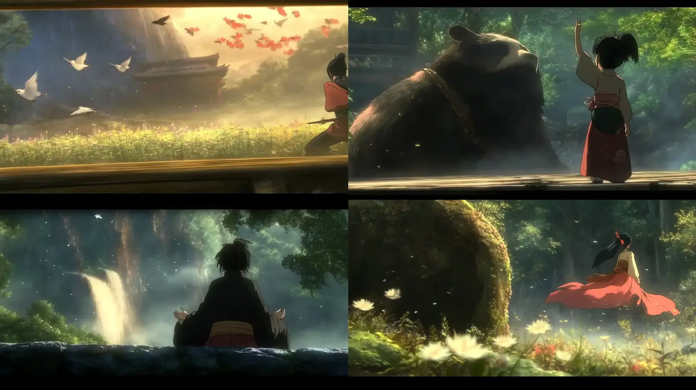 Enchanting Tales of Nature and Serenity - Midjourney sref style