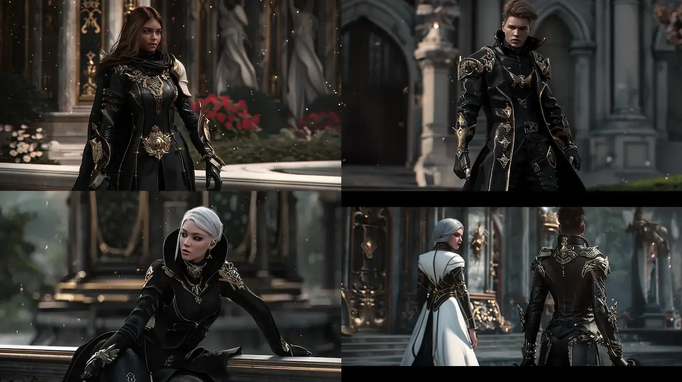 Dramatic fantasy visuals with intricate details and a cinematic flair - Midjourney sref style