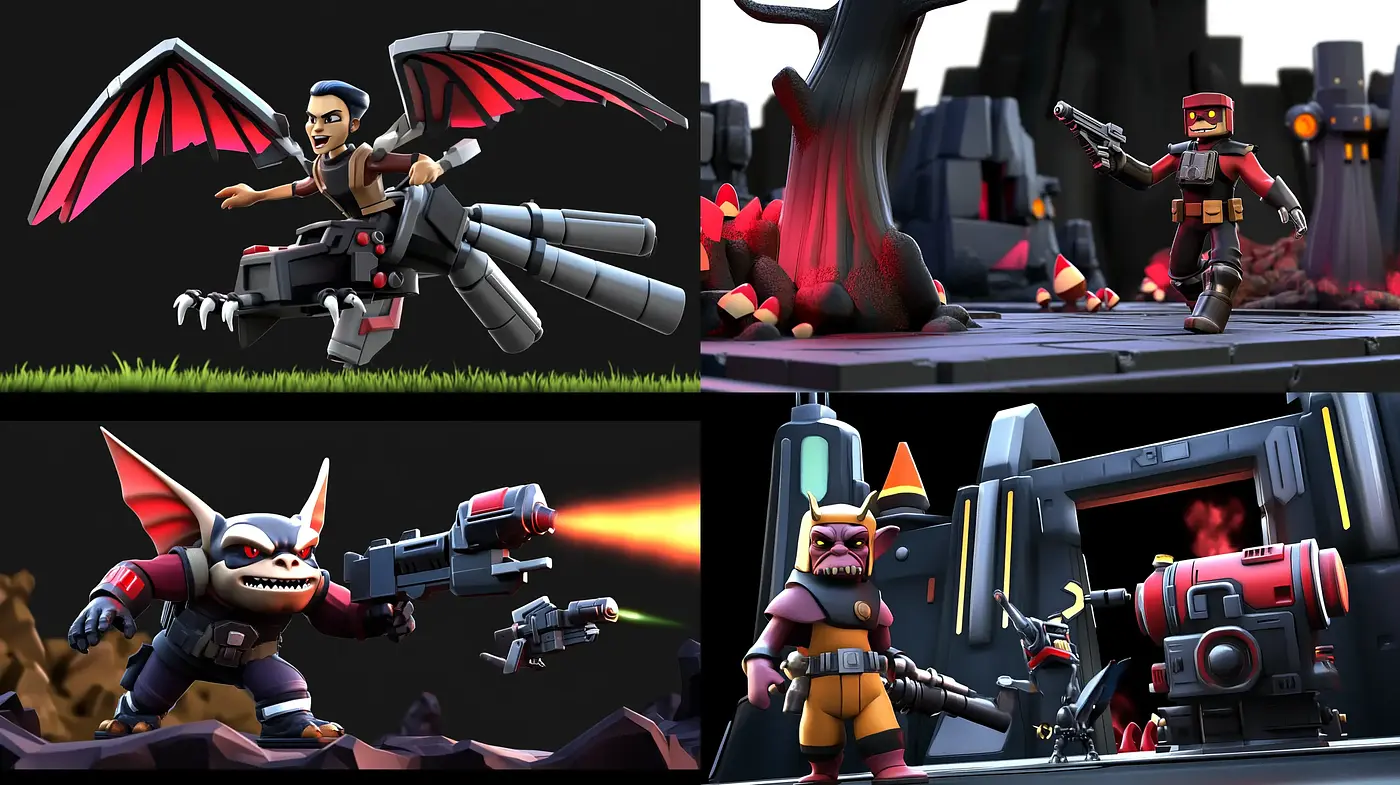 Stylized Digital Animation Panache - Midjourney sref style