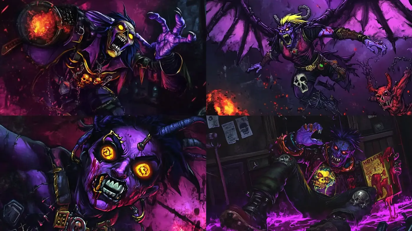 Gothic Fantasia: The Evocative Fusion of Dark Fantasy and Vibrant Hues - Midjourney sref style