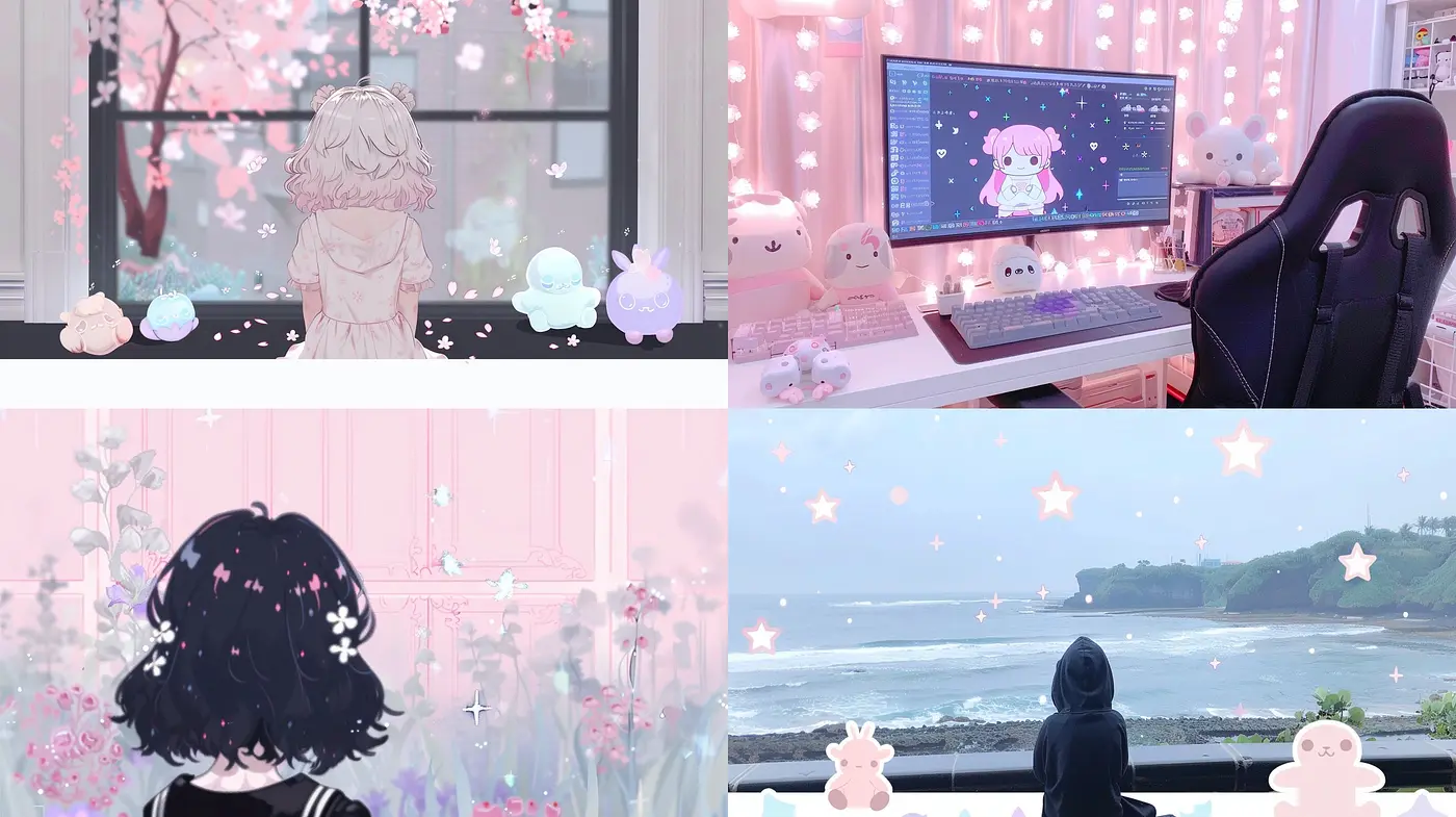 Soft Pastel Dreamscapes with Whimsical Flourishes - Midjourney sref style