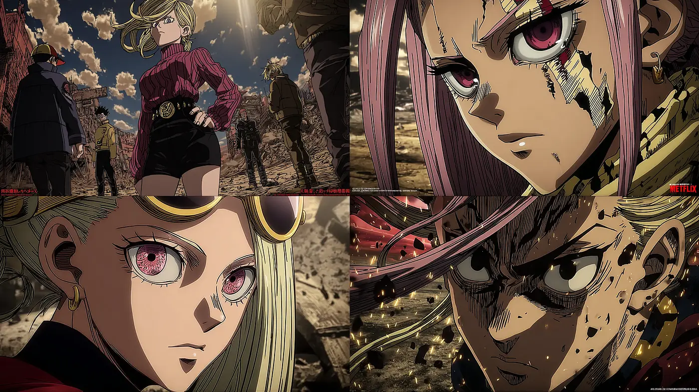 Dynamic and Intense Anime-Inspired Style with Emotional Depth - Midjourney sref style