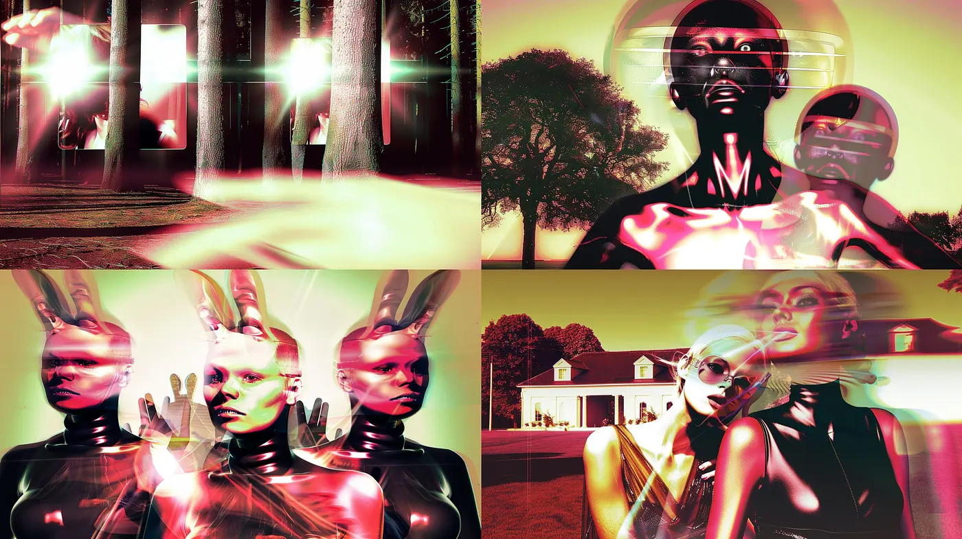 Vibrant Retro-Futuristic Fusion with a Surrealistic Twist - Midjourney sref style