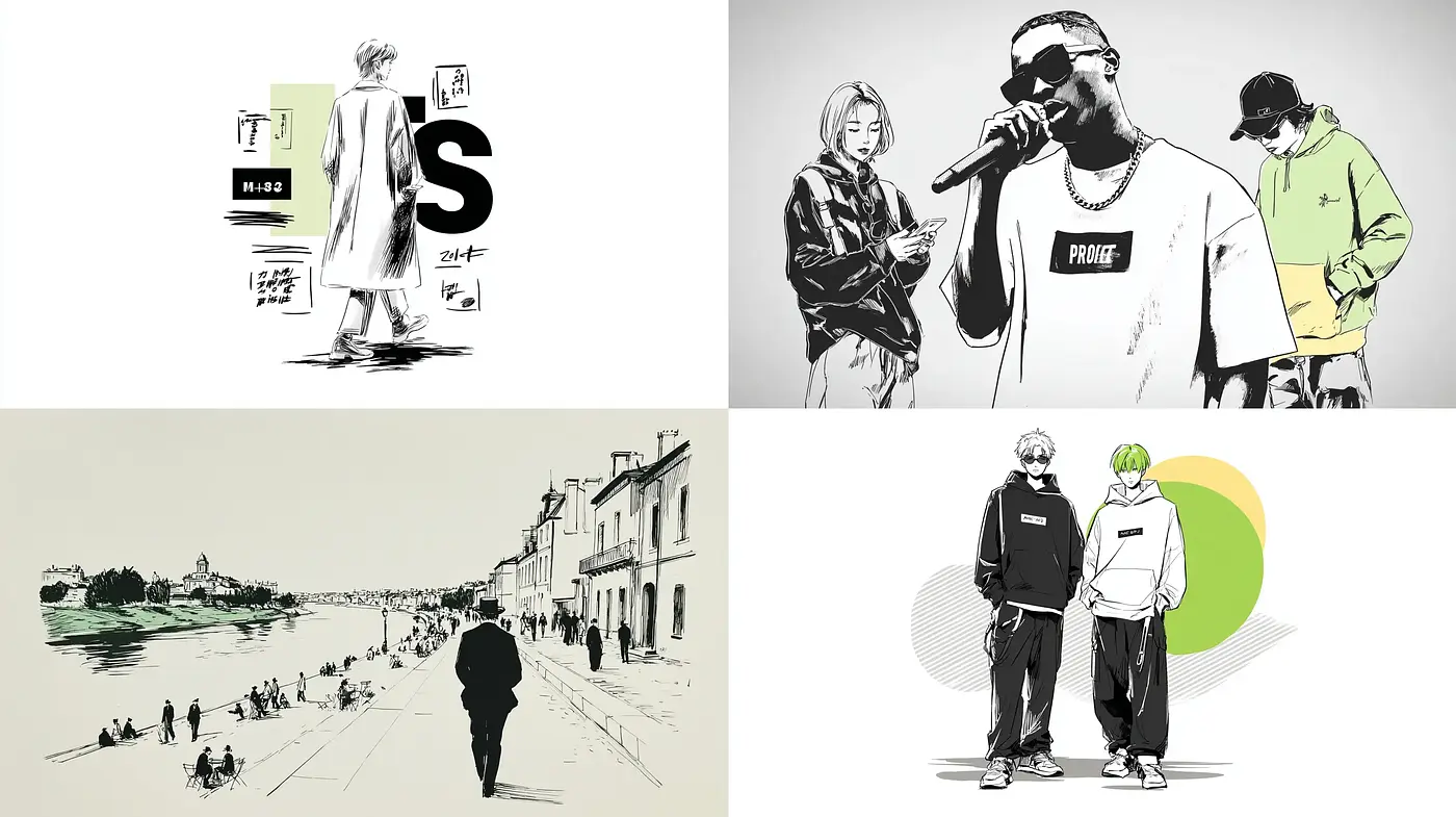 Contemporary Urban Stylization with a Minimalist Flair - Midjourney sref style