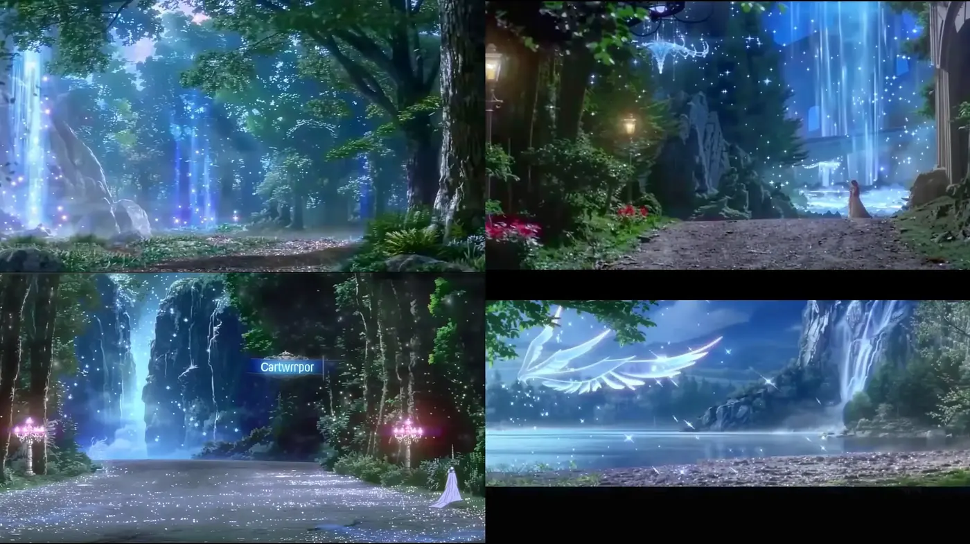 Enchanted Nocturnal Forests with Luminous Ethereal Highlights - Midjourney sref style