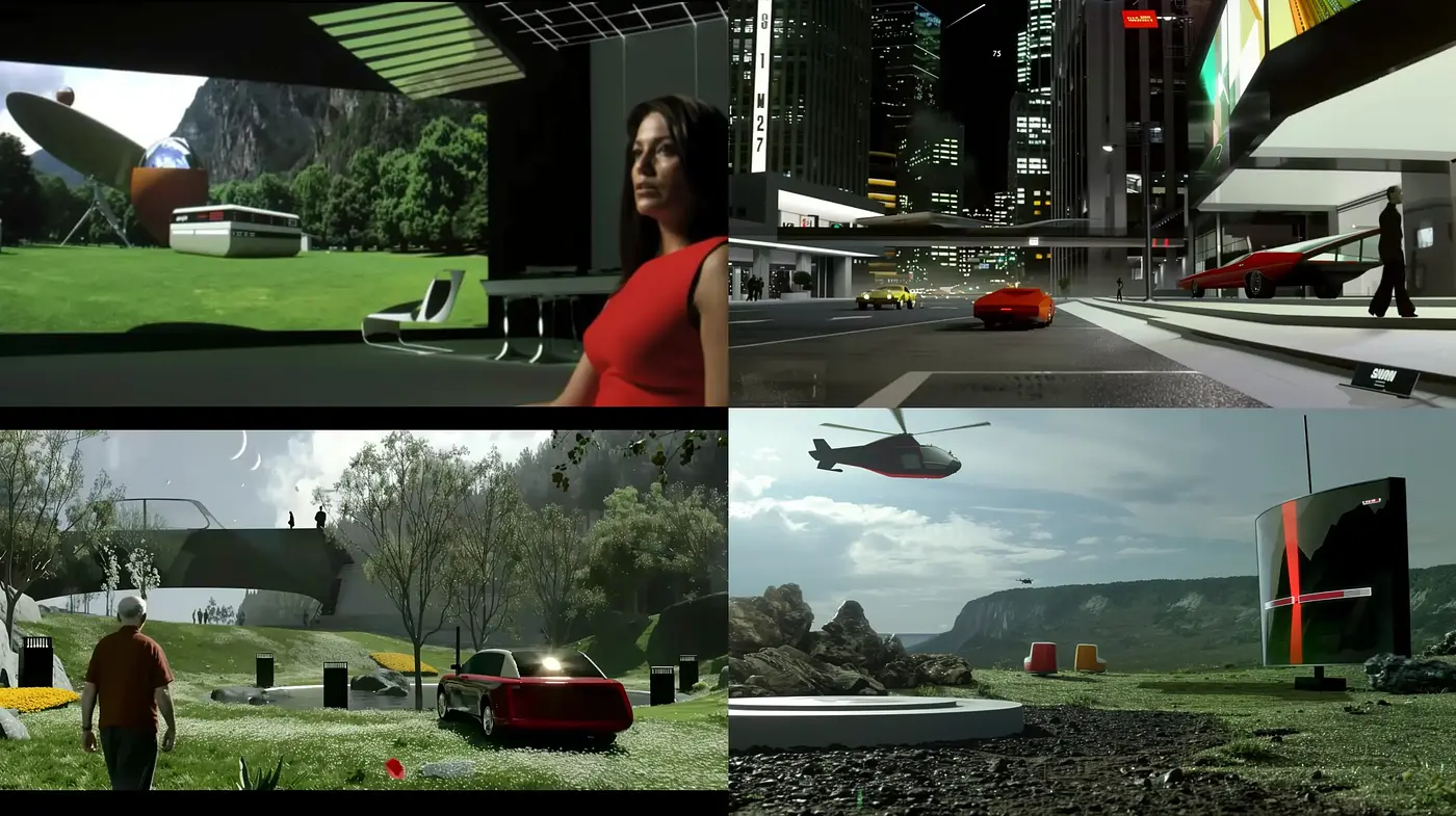 Futuristic Nocturne: A Synthesis of Modernist Architecture and Cyber-Noir - Midjourney sref style