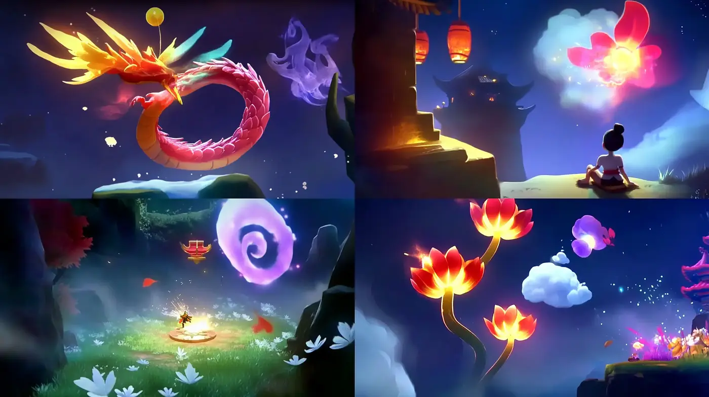 Enchanted Twilight Dreamscape: A Fusion of Digital Paint and Fantasy - Midjourney sref style