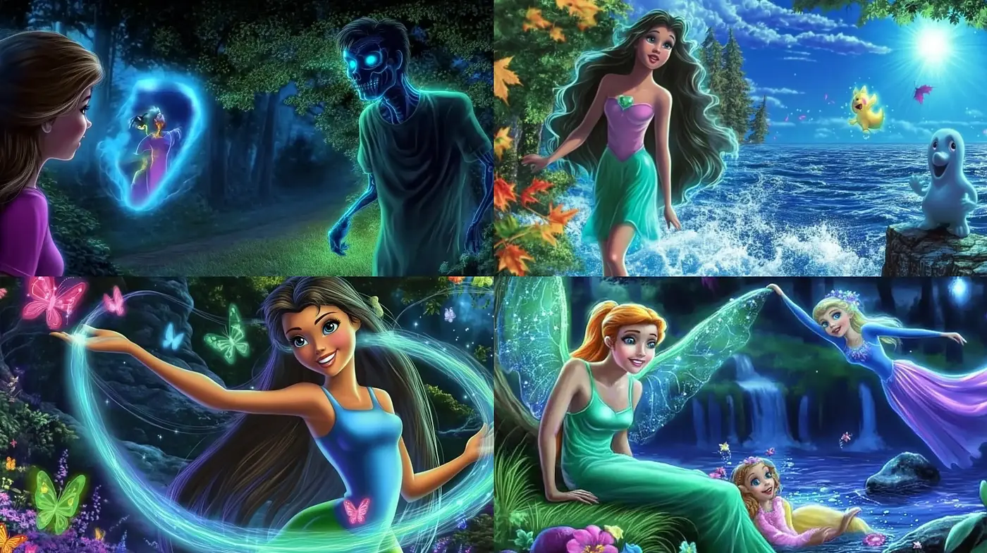 Enchanted Luminance: A Fantastical Digital Painting Series - Midjourney sref style