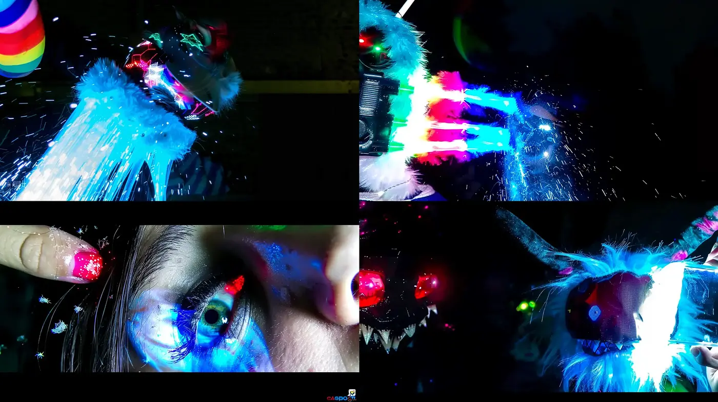 Neon Nocturne: A Vivid Exploration of Cybernetic Dreams - Midjourney sref style