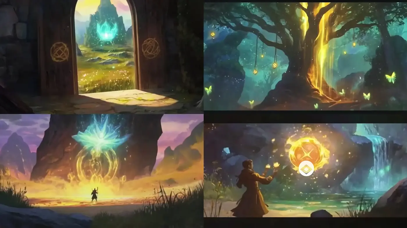 Enchanted Twilight: A Magical Landscape in Ethereal Hues - Midjourney sref style
