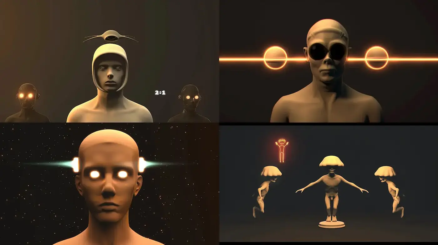 Surrealist Digital Art with a Futuristic Edge - Midjourney sref style