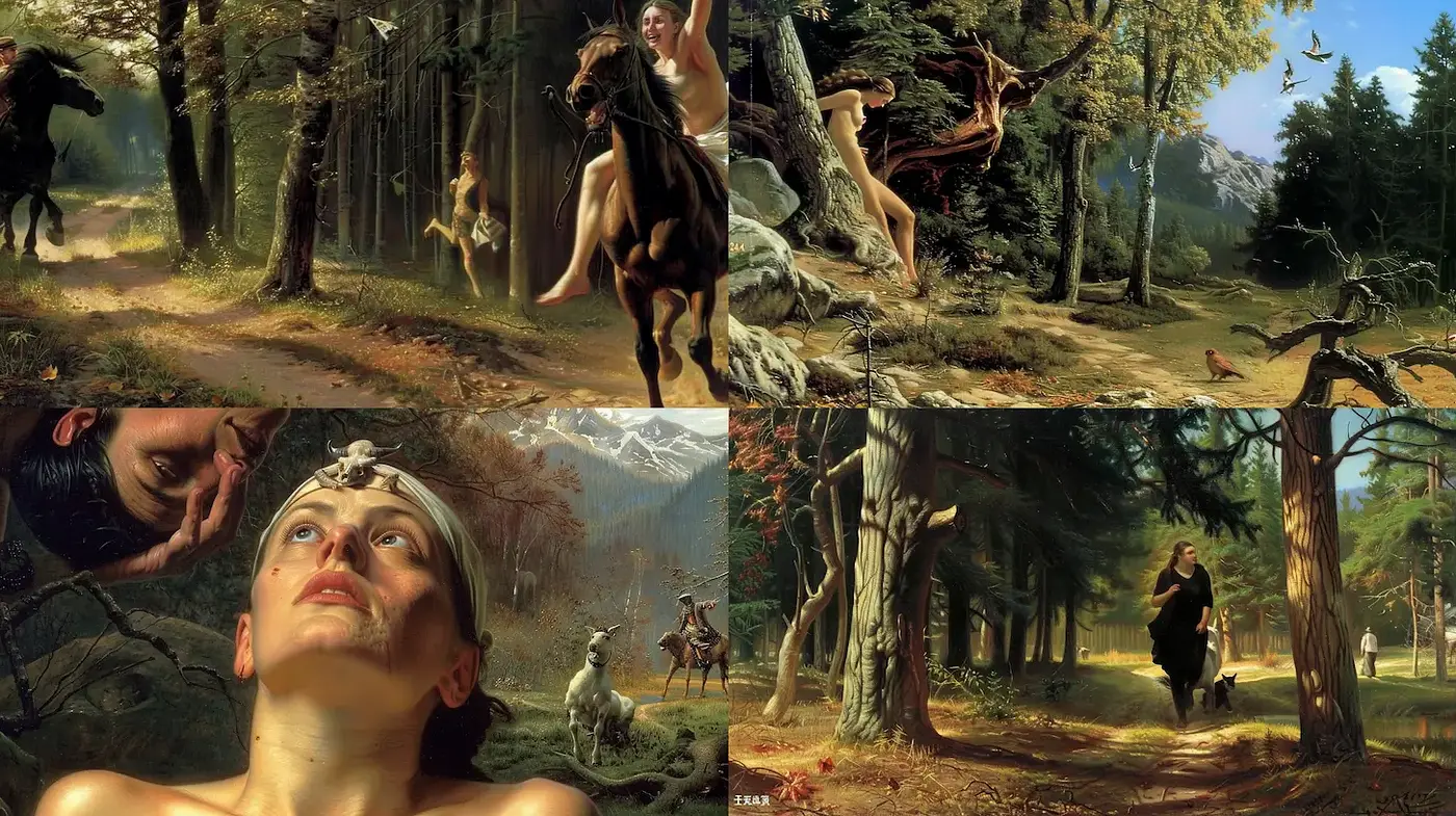 Ethereal Realism with Mythological Undertones - Midjourney sref style