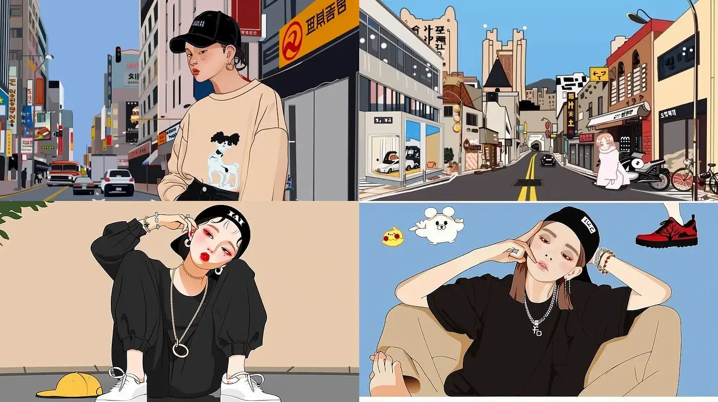Vibrant Urban Pop Art with Youthful Energy - Midjourney sref style