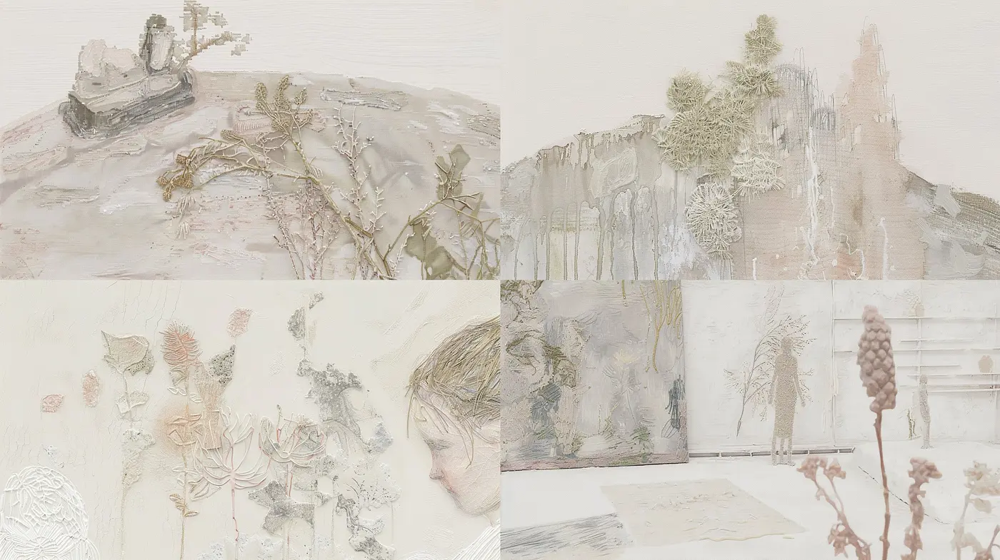 Whispering Tones and Ethereal Textures: A Pastel Dreamland Exploration - Midjourney sref style