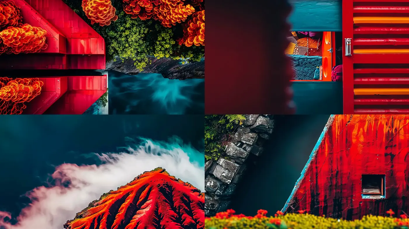 Surrealistic Chromatic Dreamscape: A Vivid and Imaginative Visual Symphony - Midjourney sref style