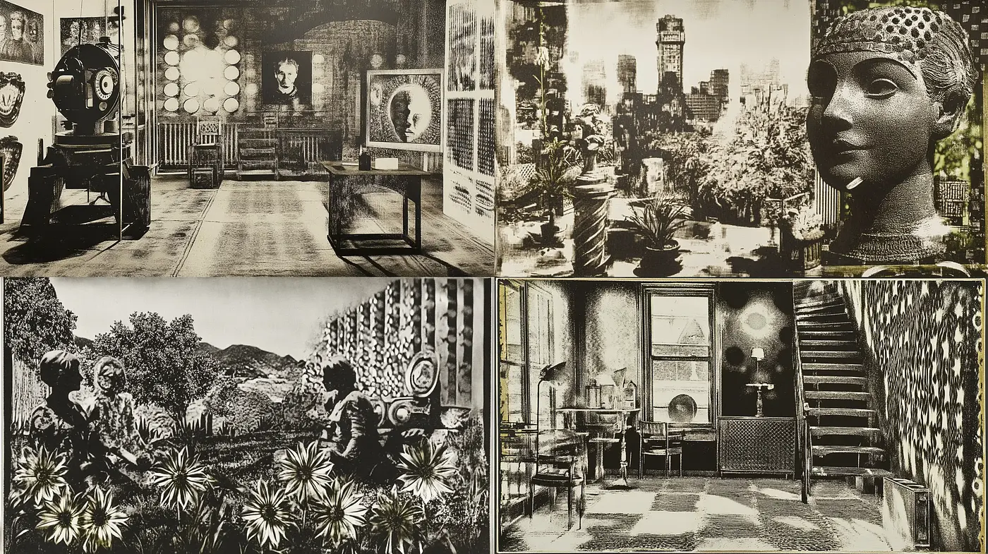 Monochromatic Memories: Evocative Contrasts in a Timeless Tableau - Midjourney sref style