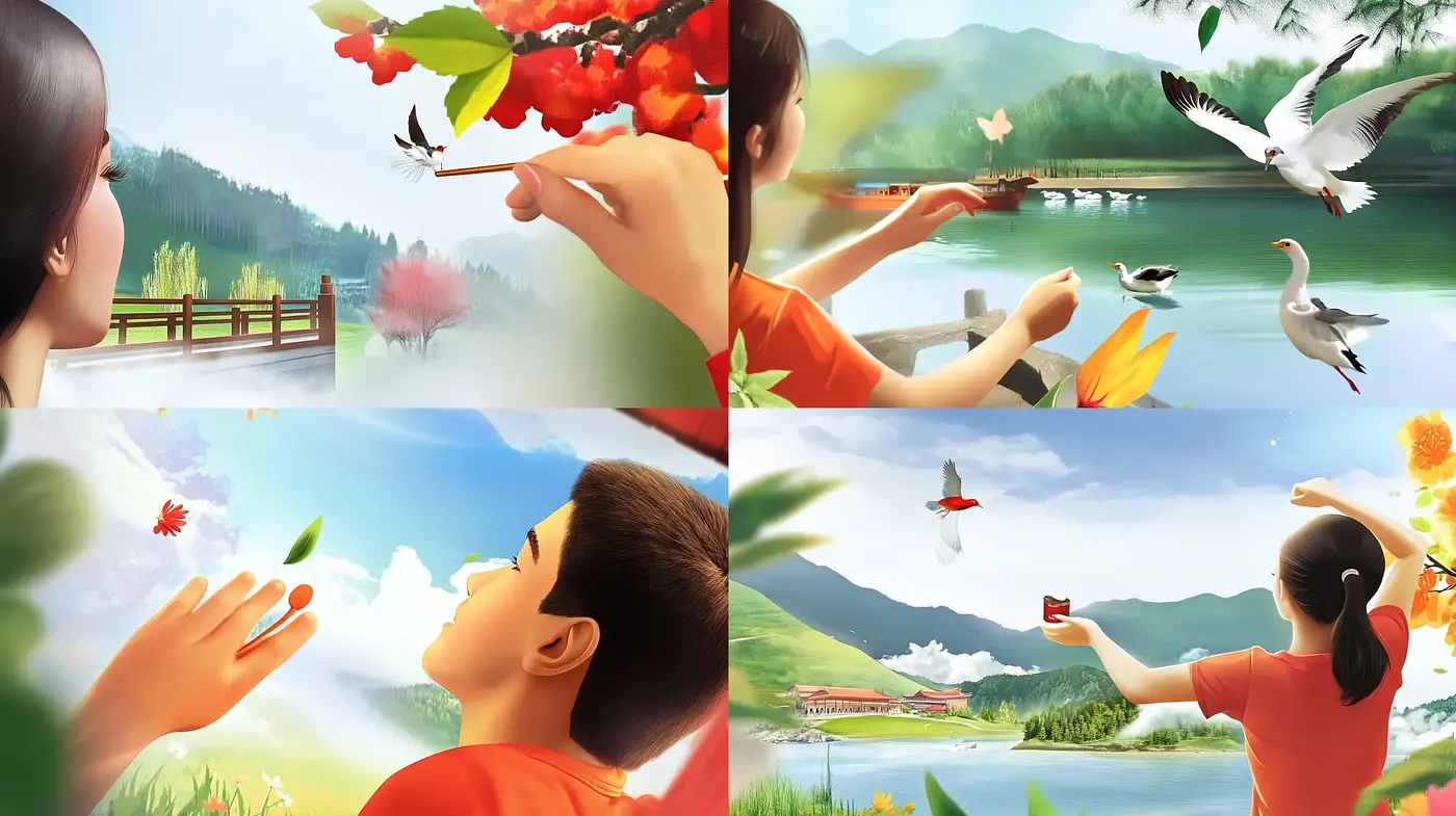 Serene Vistas of Childhood in Luminous Realism - Midjourney sref style