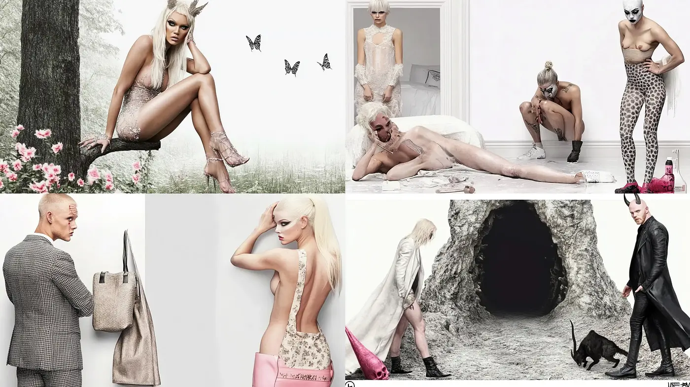 Ethereal Monochromatic Elegance with Surreal Undertones - Midjourney sref style