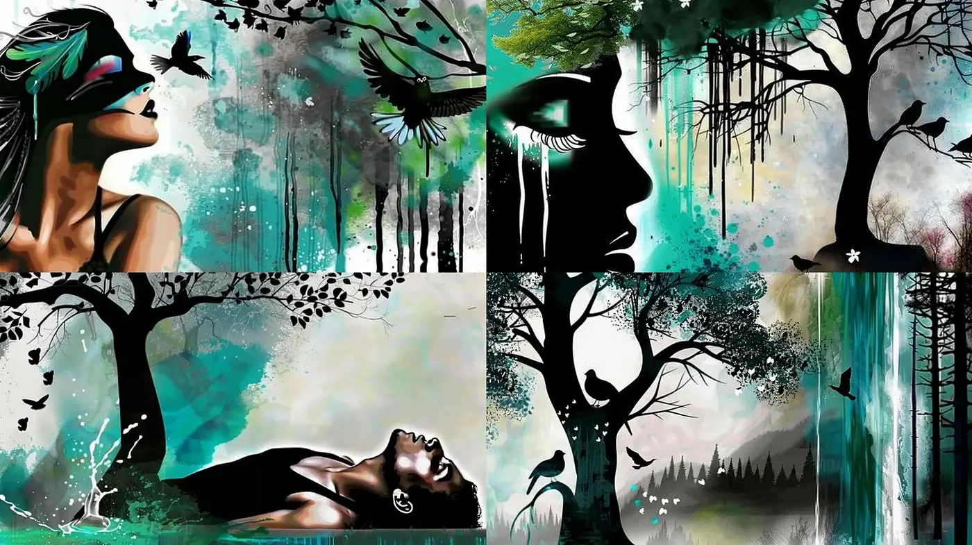 Whimsical Nature Fusion with Surrealist Undertones - Midjourney sref style