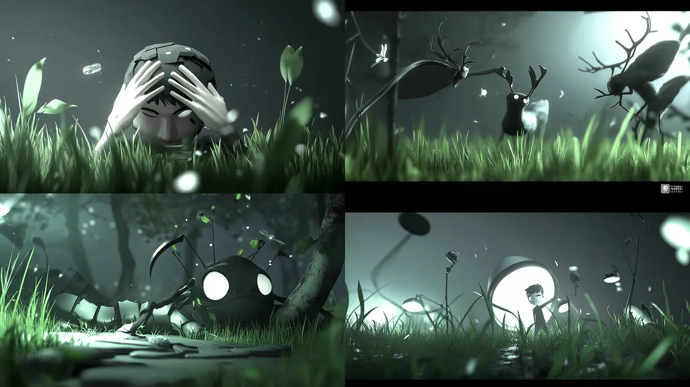 Surrealistic Nature-Inspired Scenes with a Dreamlike Aesthetic - Midjourney sref style