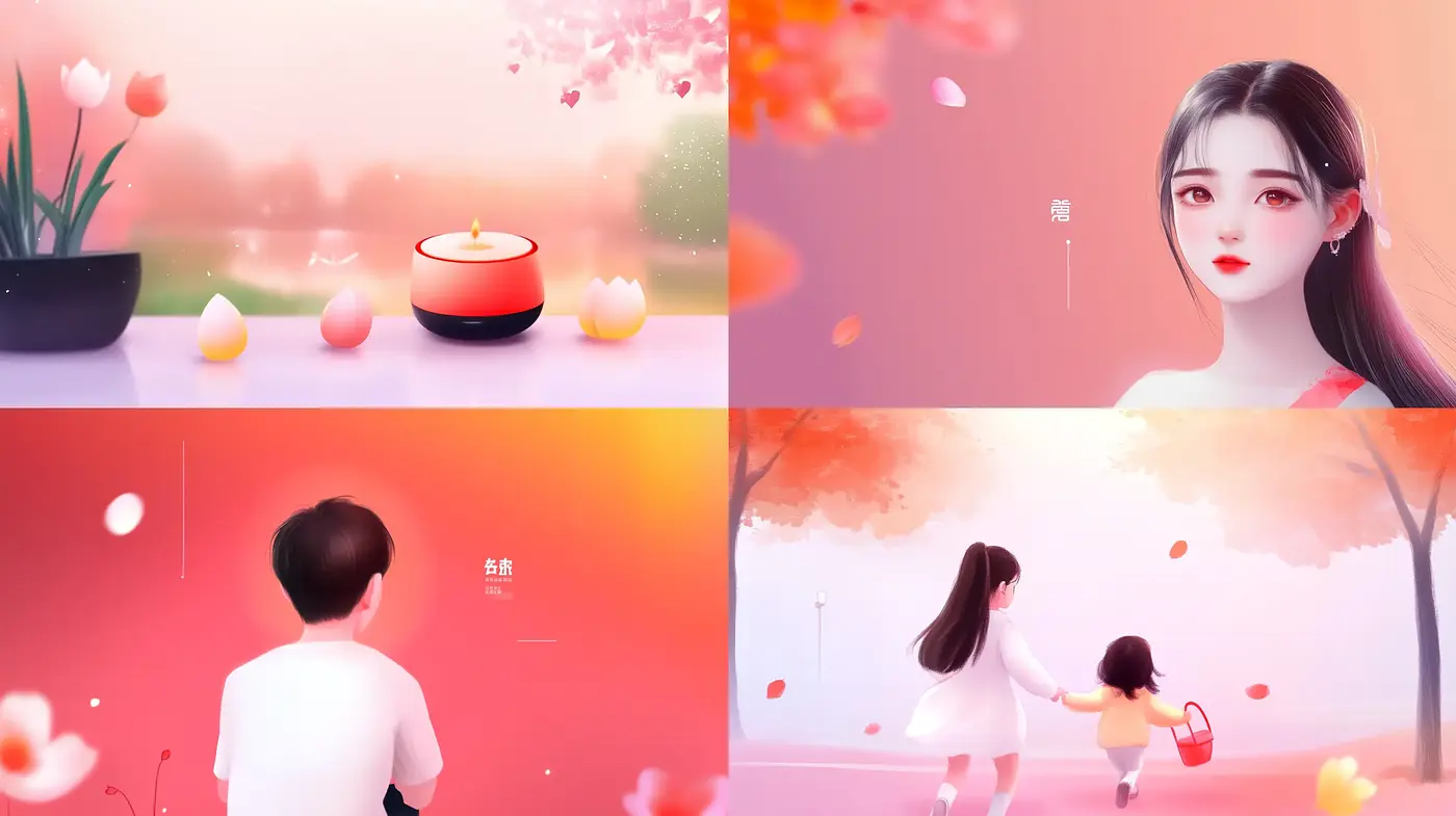 Ethereal Elegance with a Soft Blush Palette - Midjourney sref style