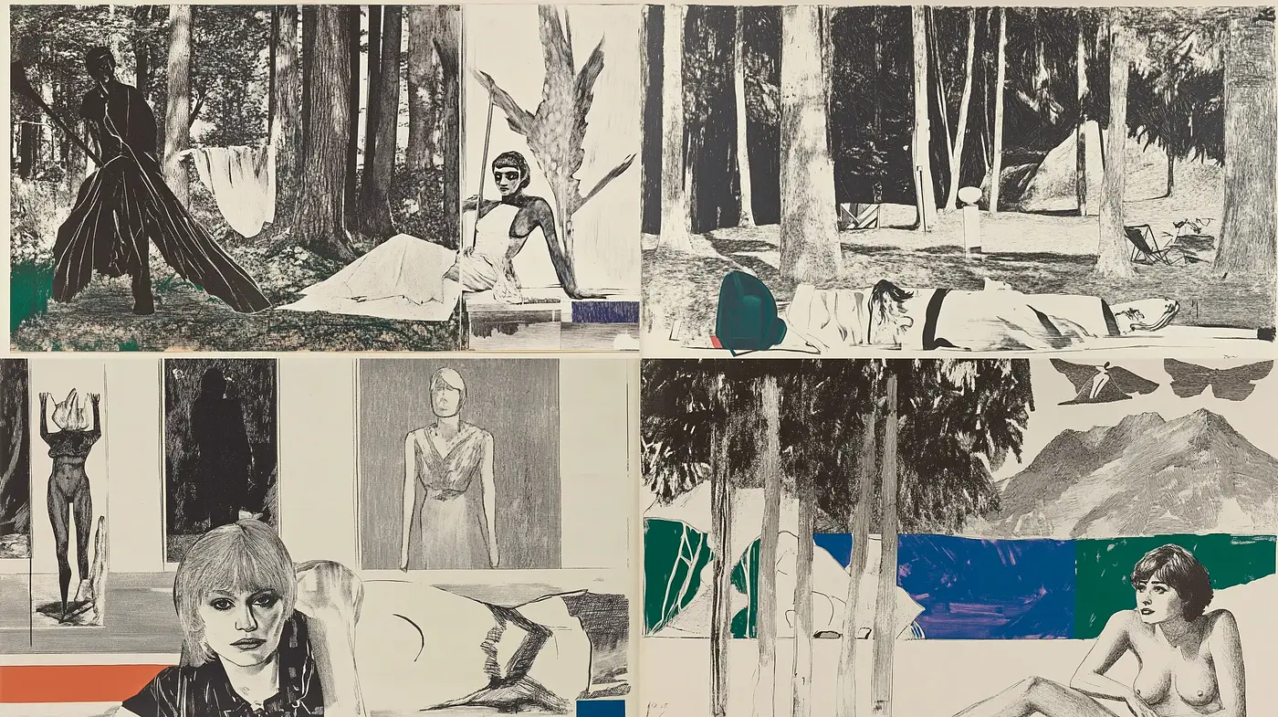 Monochromatic Nuance with Surrealist Undertones - Midjourney sref style