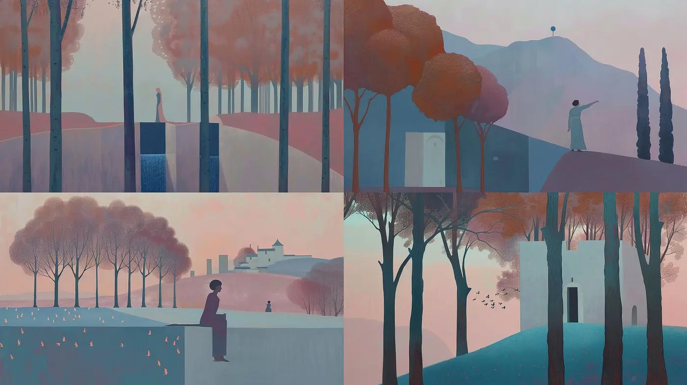 Serenity in Pastel Hues: Evocative of Tranquil Dreamscapes and Ethereal Nature - Midjourney sref style